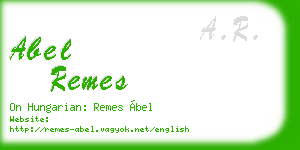 abel remes business card